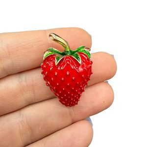 Vintage Jewelry Strawberry Brooch pin